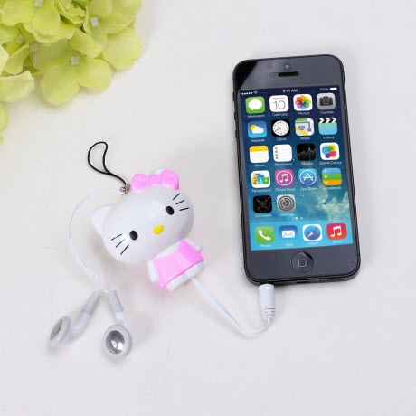 Tai nghe dây rút hình thú đáng yêu